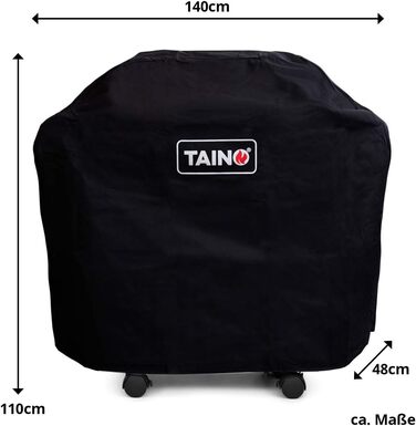 Чохол для газового гриля TAINO Platinum Black, 4 конфорки, водонепроникний захист