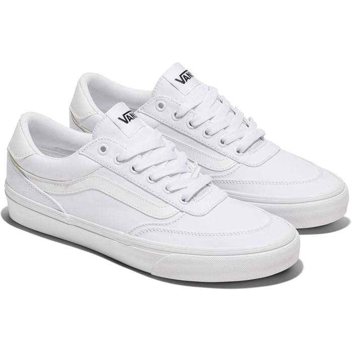 Чоловічі кросівки Vans Brooklyn з замші, чорний/асфальт 43 EU, канва білий білий