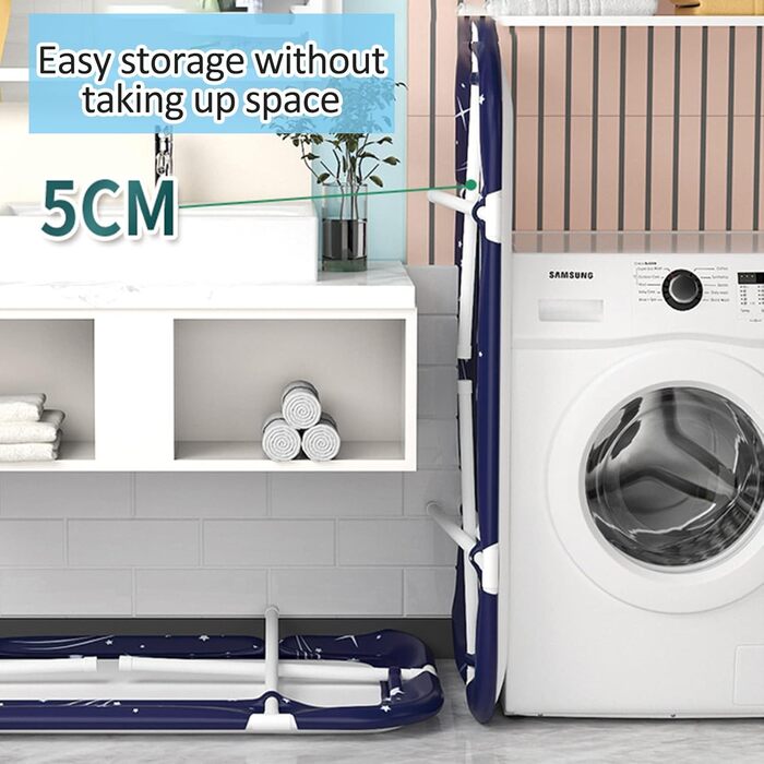 Foldable Bathtub for Adults, 132 x 68 x 47 cm, Steam Bucket for Sauna, Shower, and Ice Bath, Portable, Non-Inflatable (Blue)