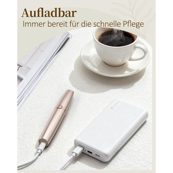 Електричний тример для брів та обличчя для жінок: з запасним наконечником | Швидке та делікатне гоління, портативний коректор брів