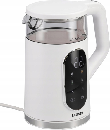 Електричний чайник Lund 68224, 2200 Вт, 1,7 л, білий