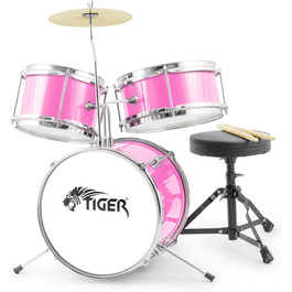 Барабанний комплект Tiger Jasmin JDS7-PK - Рожевий (3 частини)