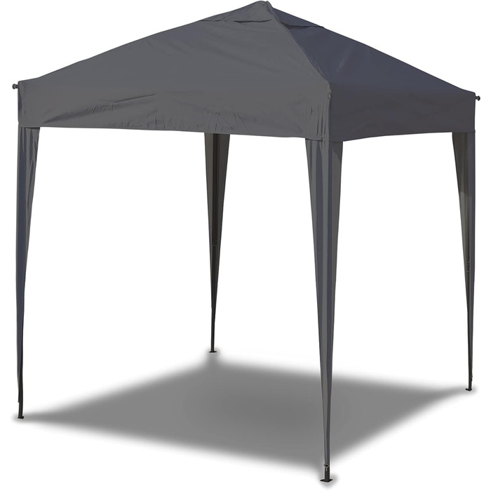 3x3 Pavilion WATERPROOF, Waterproof Folding Pavilion, Party Tent Quick Setup Garden Pavilion Pop Up Tent Sun Protection Steel Frame (Gray, 3x3 m without side walls)