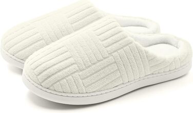 Зручні антиковзні домашні тапочки з Memory Foam з бавовни для жінок (40/41 EU, білі)