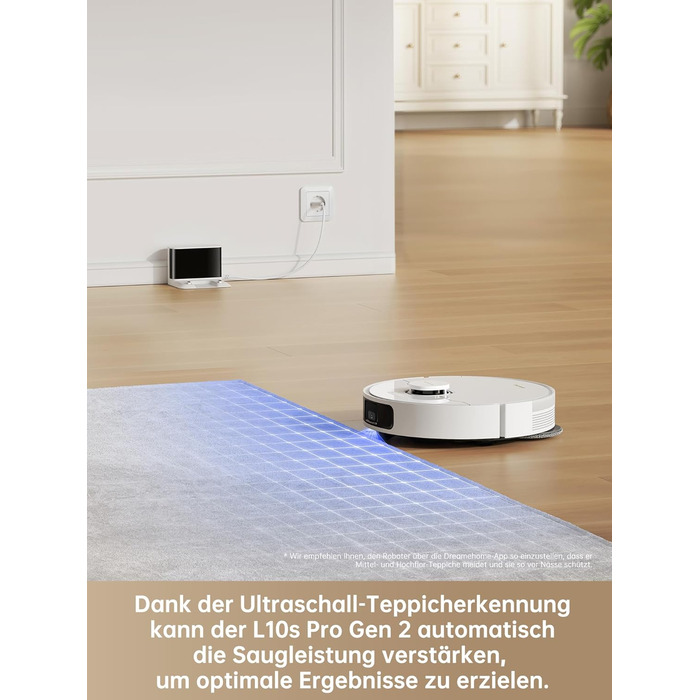 Робот-пилосос Dreame L10s Pro Gen2: 13000 Па, DuoBrush для шерсті тварин, суха та волога прибирання, LDS-навігація, 5200 mAh
