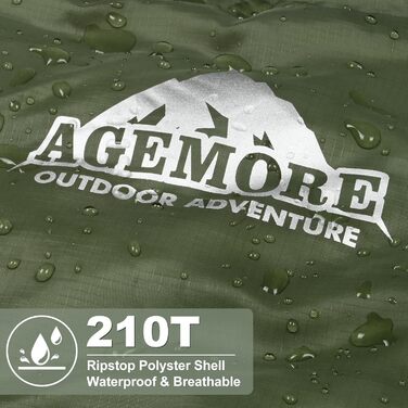 Спальний мішок Baumwoll-Flanell для дорослих: легкий, водонепроникний, 100% бавовна, для кемпінгу, подорожей та відпочинку