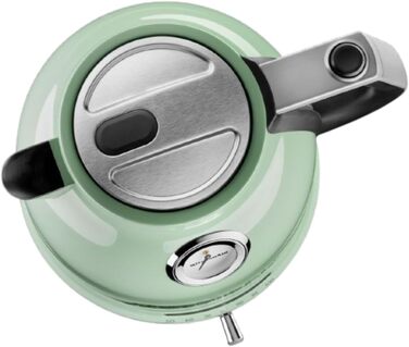 KitchenAid Kettle with Temperature Setting from 50 to 100°C | Tea Kettle with Temperature Indicator and Scale Filter 1.5L | Electric 2400 Watt | Stainless Steel | Pistachio 1.5 Liter Pistachio