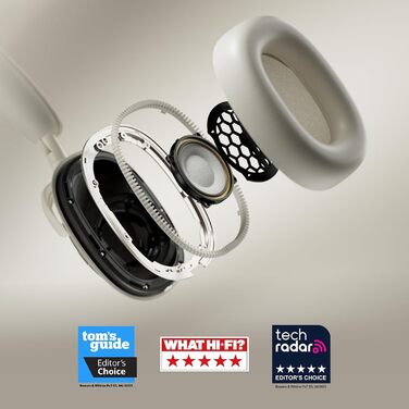 Навушники Bowers & Wilkins Px7 S3: бездротові, з активним шумопоглинанням, aptX™ Lossless, швидка зарядка, 30 годин роботи, 8 мікрофонів - чорний