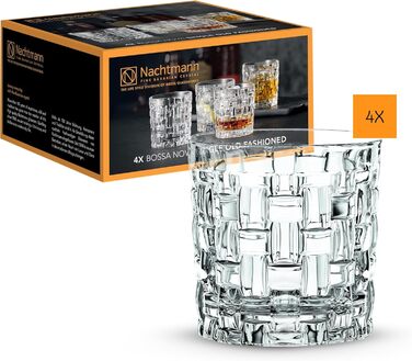Набір склянок для віскі Nachtmann Bossa Nova, 4 шт., 330 мл, кришталеве скло, Tumbler, 92076