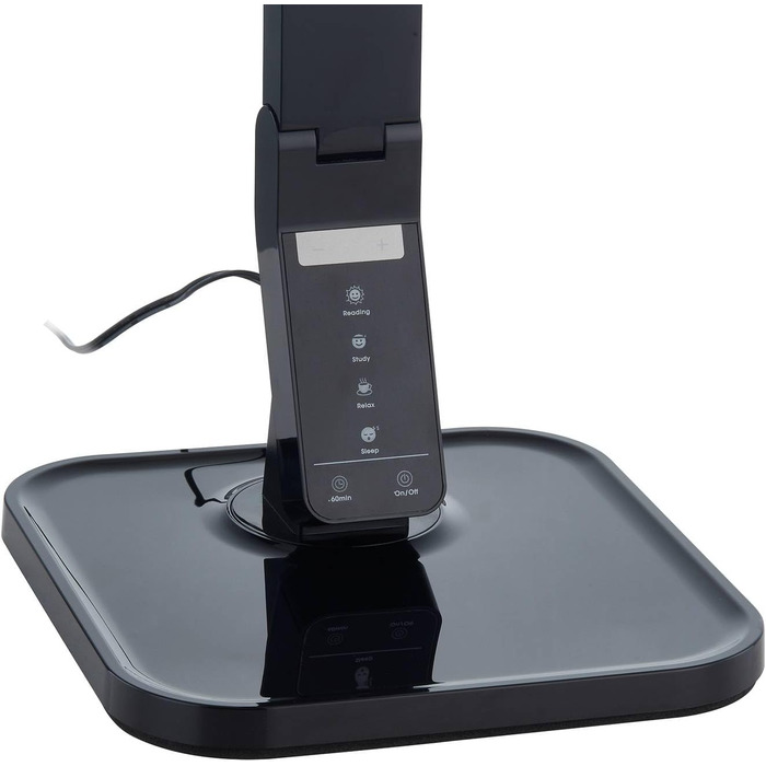 LED настільна лампа Lindby 'Eleni' з торкальним димером, чорна, для робочого кабінету та офісу