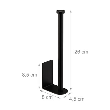 Relaxdays Self-adhesive roller towel holder