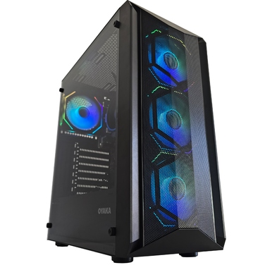 Корпус для комп'ютера OYAKA FUSION TOWER FT-G2, 4x ARGB вентилятори, контролер
