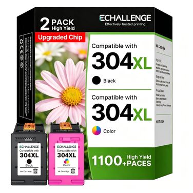 Картриджі для принтера HP 304XL (чорний/кольорові) ECHALLENGE, підвищена ємність