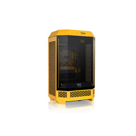 Thermaltake The Tower 300 Bumblebee - Корпус ПК Micro Tower (Micro-ATX/mini-ITX) з вертикальним дизайном, 3 скляні панелі, 2 вентилятори 140mm, підтримка радіатора 420mm