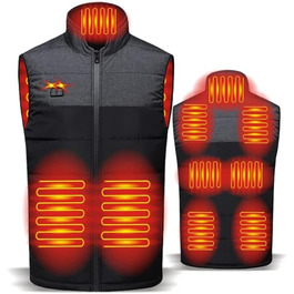 Обогревна жилетка з Powerbank, жилетка з підігрівом, чоловіча/жіноча - тепла жилетка з акумулятором - XXL