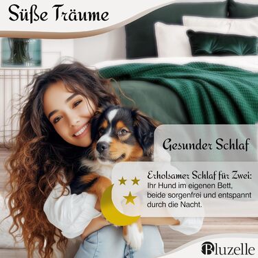 Ліжко для собак та котів, корзина для собак, диван для собак, подушка для собак, ліжко для котів, подушка для котів, S, зелений, 53x42x18 см