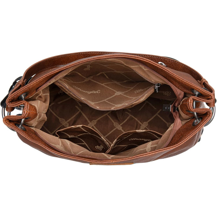 Сумка жіноча Wrangler Hobo з екошкіри, верхня ручка, крос-боді, леопардовий коричневий