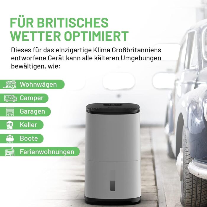 Зволожувач повітря Meaco Arete® One 10L з HEPA-фільтром для дому 42 м² | Очищувач повітря