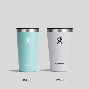 Термос Hydro Flask 355 мл з кришкою, що закривається та не протікає - сталевий, з подвійними стінками, для гарячих та холодних напоїв (Aloe)