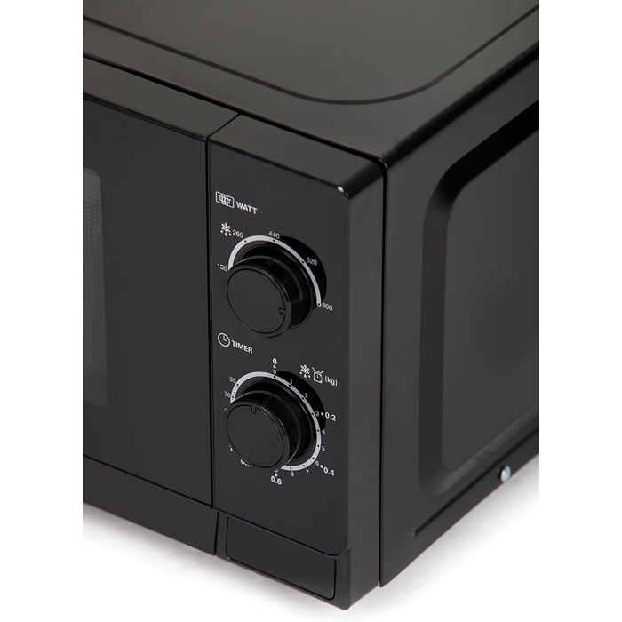 Мікрохвильова піч SHARP R200BKW Solo, 20 л, 800 Вт, чорна