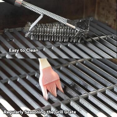 Решітка для гриля Weber Genesis 300 серії Onlyfire, емальований сталь, заміна 7524/7528, 49,5x32 см