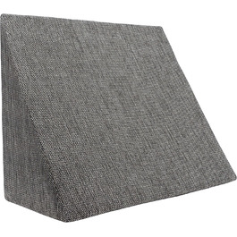 Подушка для сну та читання Formalind XL 60x50x30 см сірого кольору. Знімна та пральна наволочка. Подушка для рефлюксу.