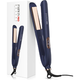 Випрямляч для волосся PARWIN PRO BEAUTY 2-в-1 з насадкою для локонів, іонізація, титанове покриття, LCD дисплей, 130°C-230°C