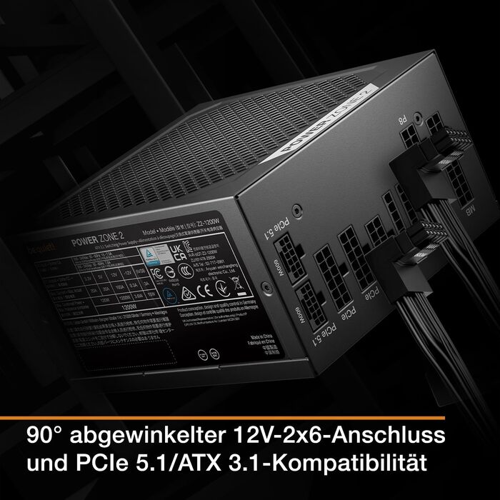 Блок живлення для ПК be quiet! Power Zone 2, 1200W, 80 Plus та Cybenetics Platinum