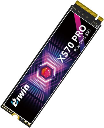 BIWIN SSD X570PRO Gen5 2TB – Швидкий NVMe PCIe 5.0 накопичувач для ПК та ноутбука, 14000 MB/s, 3D TLC NAND