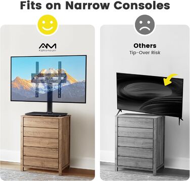 Підставка для телевізора поворотна, універсальна, для LED, LCD, Flat & Curved телевізорів 32-60 дюймів, до 40 кг, VESA 400x400 мм