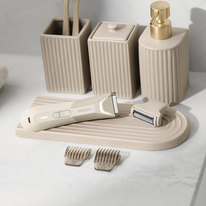 Триммер для тіла MANSCAPED® The Lawn Mower® 5.0 Desert Sand - водонепроникний, USB-C, для чоловіків і жінок