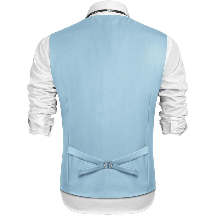 Костюм чоловічий Coofandy, приталений, для весілля (блакитний, XL)