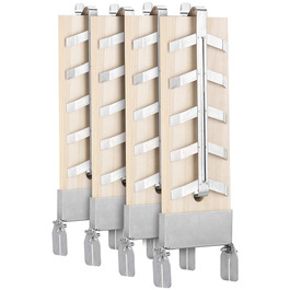 Набір кедрових дощок для запікання лосося Rosenstein & Söhne з нахильними тримачами з нержавіючої сталі, 4 шт.