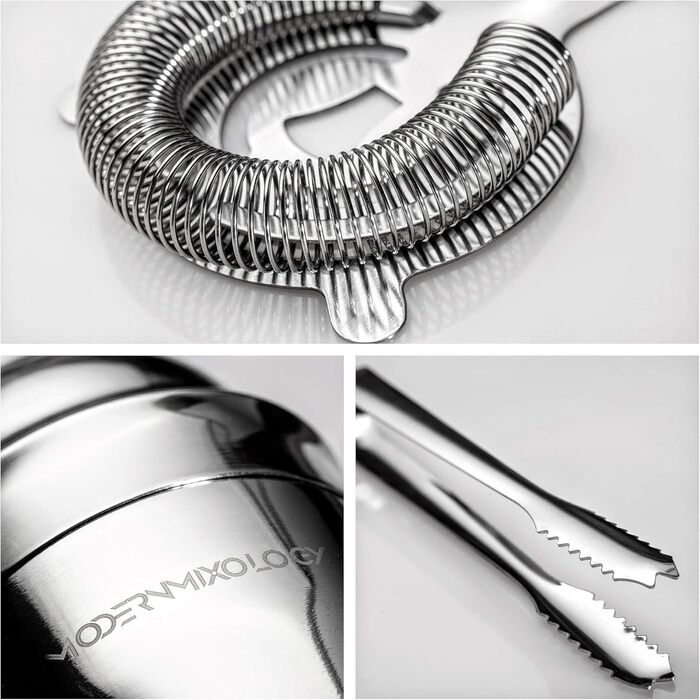 Набір шейкерів для коктейлів, барний аксесуар, нержавіюча сталь, 10 предметів