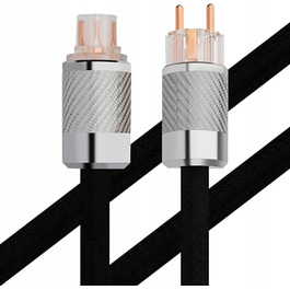 Аудіофільський мережевий кабель HiFi, кабель живлення 10AWG 1м L88