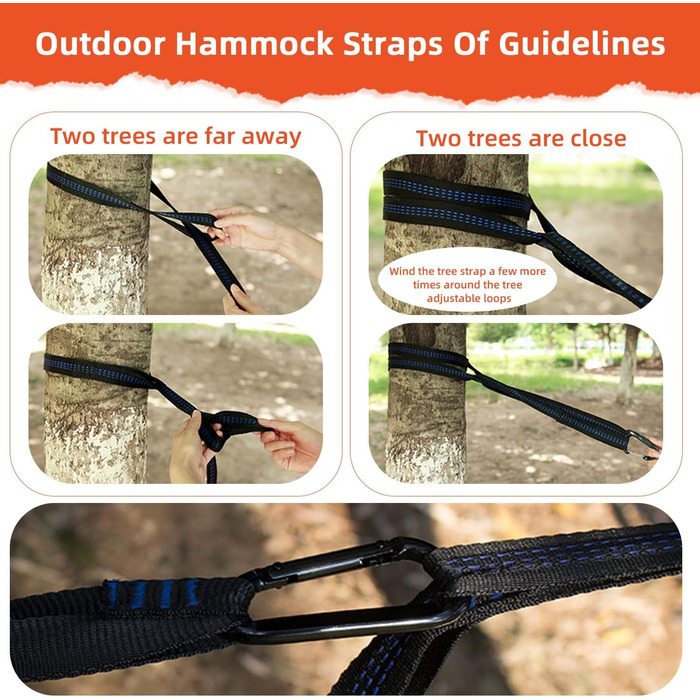 Гамак для відпочинку на природі, кемпінгу, 300 кг, 200 x 300 см, легкий, портативний, для одного або двох, нейлон, дихаючий, зелений (чорний)