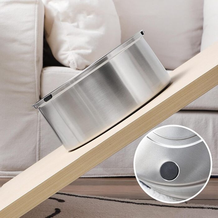 Миска для собак Mivanta 3L без облизування, з нержавіючої сталі 304, протиковзна, для великих собак, slow feeder, миється в посудомийній машині, витокостійка