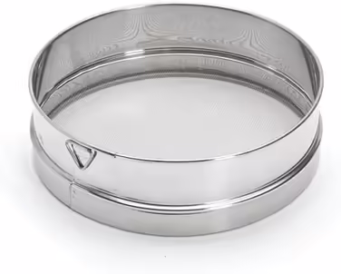 De Buyer Flour Sifter, Stainless Steel, Silver, 22.2 x 21.6 x 6.8 cm