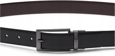 Чоловічий шкіряний ремінь HUGO BOSS, чорний, р. 105