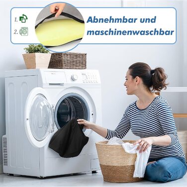 Подушка ортопедична з піни Memory Foam Benazcap для сидіння: зняття тиску, для авто, офісу, геймінгу, дому. Знімний чохол (45x41x8 см)