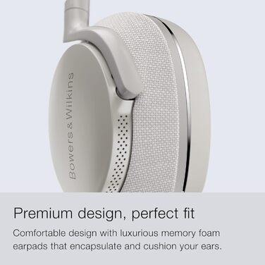 Навушники Bowers & Wilkins Px7 S2 Bluetooth з активним шумозаглушенням, бездротові, Qualcomm aptX™ Adaptive, швидка зарядка, 30 годин відтворення, 6 мікрофонів - сірий