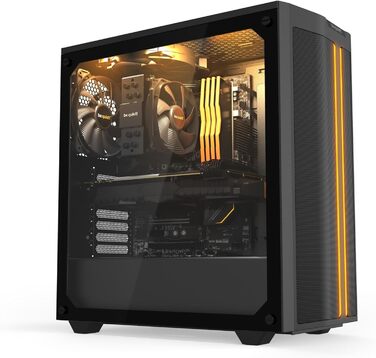 be quiet! Pure Base 500DX Black - корпус ПК з 3 вентиляторами Pure Wings 2, ARGB підсвічуванням, підтримка радіаторів до 360 мм, скло