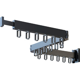 Складаний сушильник для білизни Honeyhouse з кріпленням до стіни, чорний