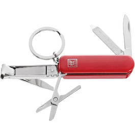 Набір для манікюру та педикюру ZWILLING Multi-Tool (брелок з ножицями для нігтів, кусачками та пилочкою), червоний, 60 мм