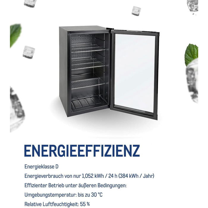 Холодильник для напоїв METRO Professional GSC2125B, 88 л, чорний