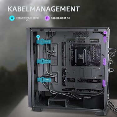 Корпус для ПК Antec Flux Midi Tower, чорний матовий, Gaming Case