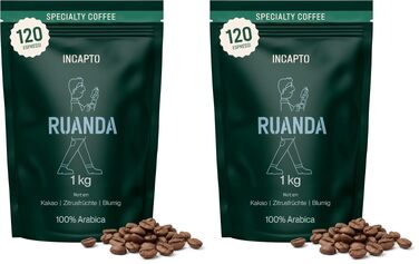 Спешелті кава в зернах Incapto Single-Origin Espresso 100% Арабіка, Minas Gerais, 84 бали SCA, 1 кг (набір 2 шт)