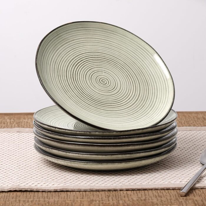 Сервіз Tempus Serie на 6 осіб (18 предметів), керамічний, для щоденного використання, безпечний у мікрохвильовці та посудомийній машині