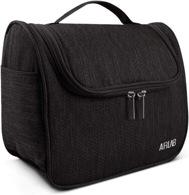 Сумка для косметики на гачку Airlab, 24 x 19,5 x 12,5 см, чорна
