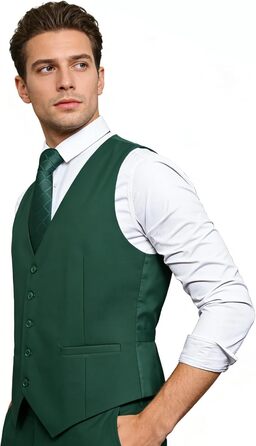 Стильна чоловіча жилетка Aizea Kassische для ділового костюма, нормальна посадка, смокінг, XXL, темно-зелений
